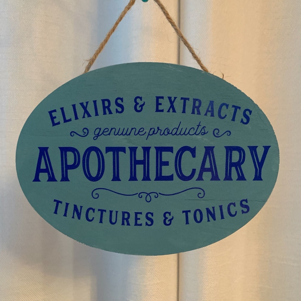 Apothecary Wood Sign